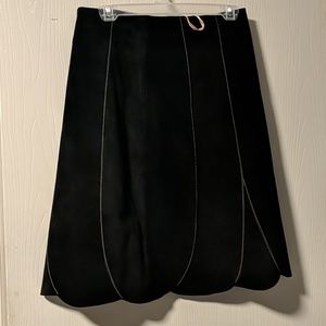 Cute Fall Leather Skirt